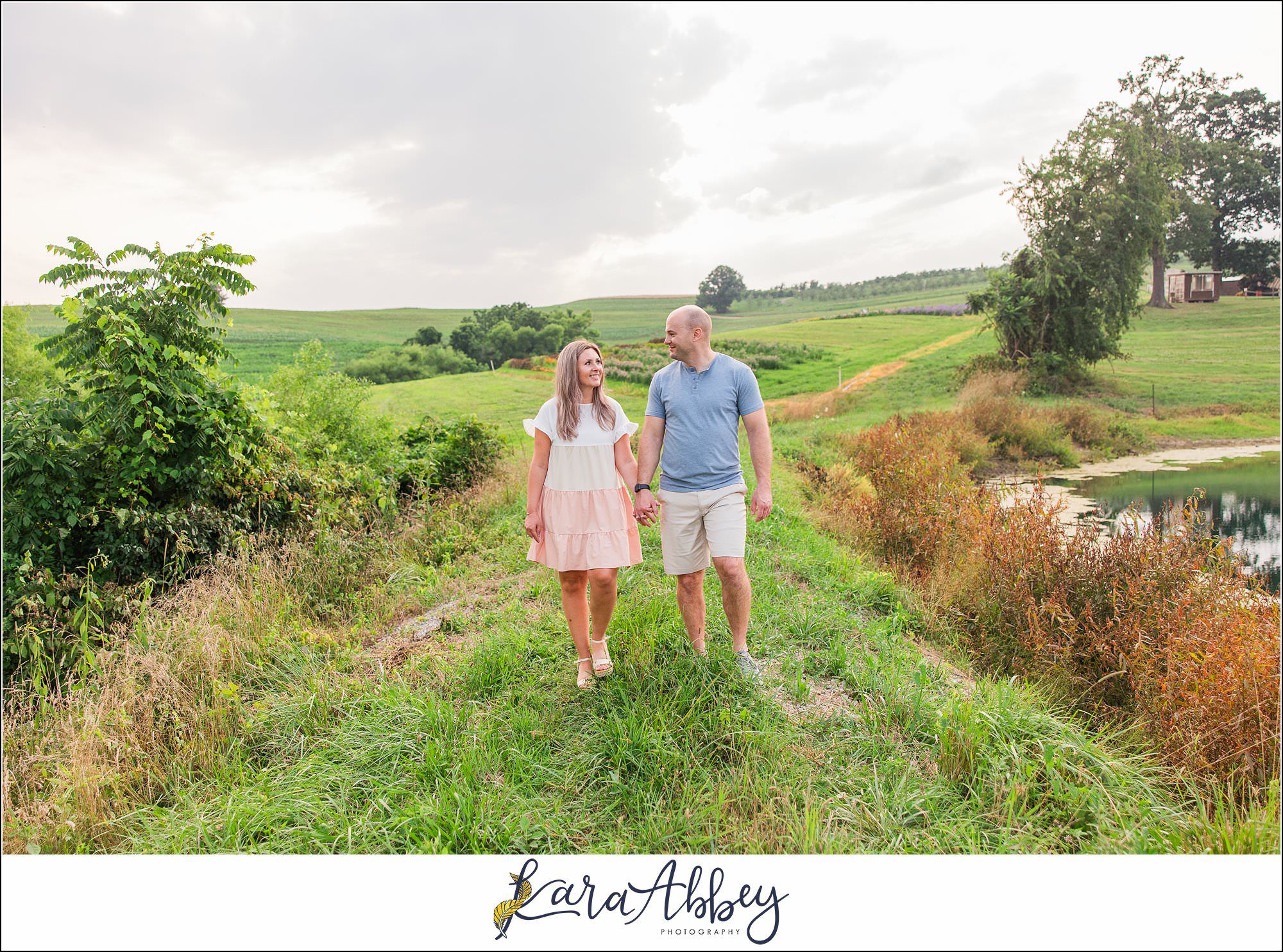 Wildflower Fields Engagement Session at Simmons Farm in McMurray, PA