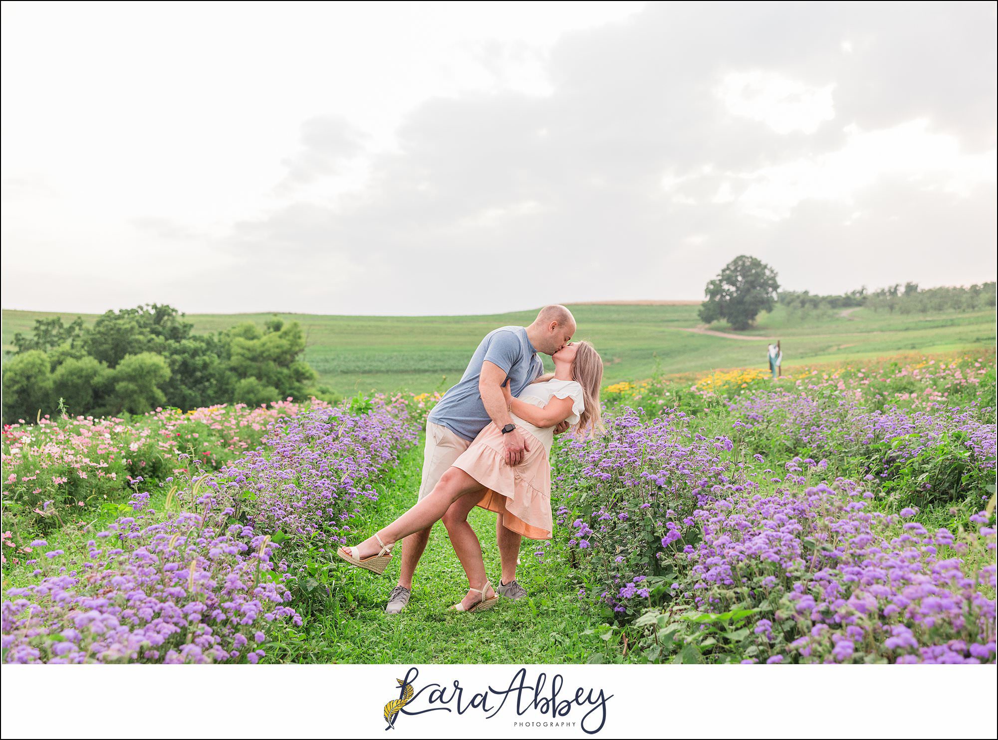 Wildflower Fields Engagement Session at Simmons Farm in McMurray, PA