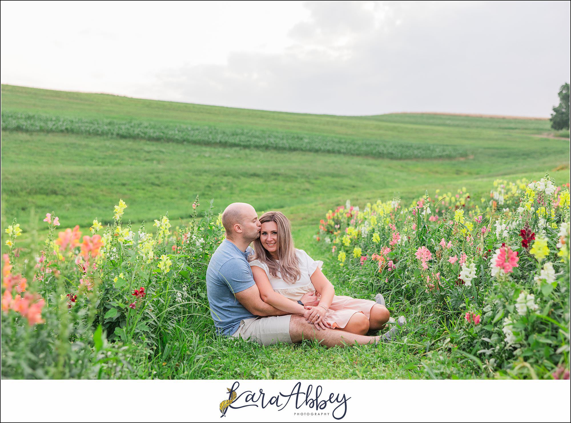 Wildflower Fields Engagement Session at Simmons Farm in McMurray, PA