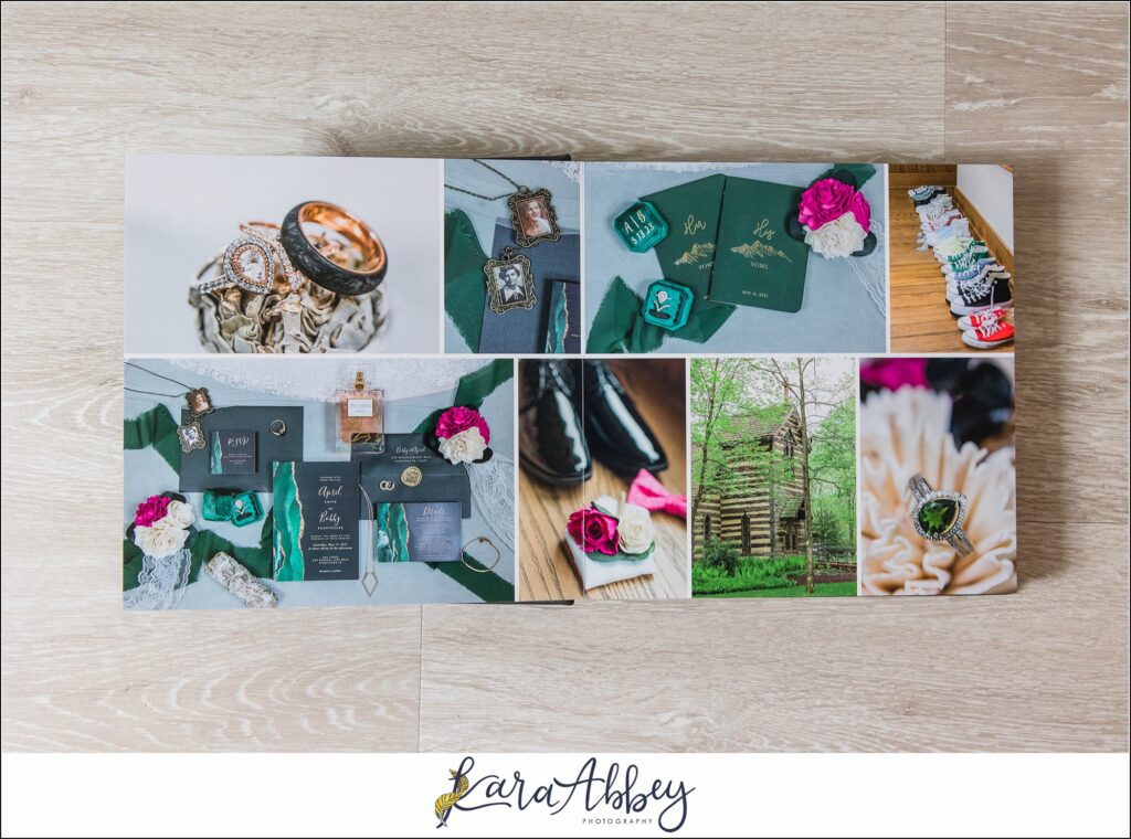 Black Luxury Leather Wedding Album Irwin PA