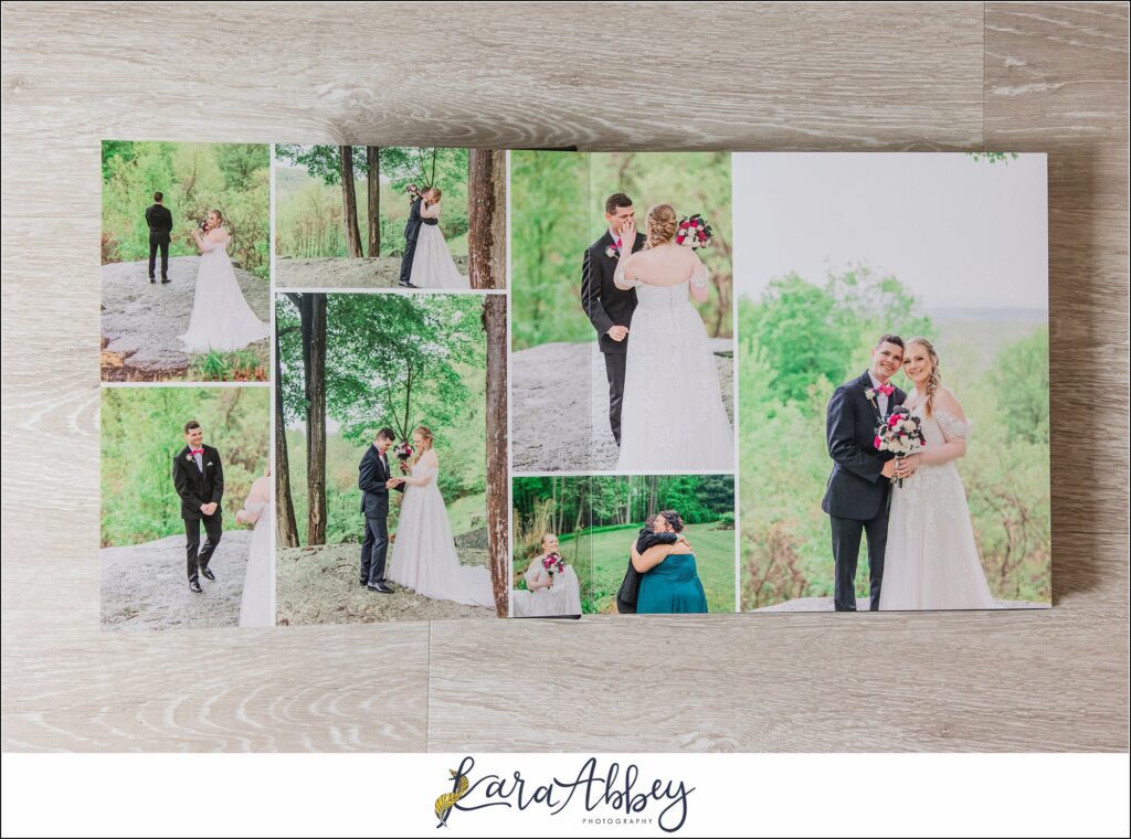 Black Luxury Leather Wedding Album Irwin PA