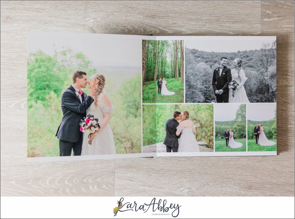 Black Luxury Leather Wedding Album Irwin PA