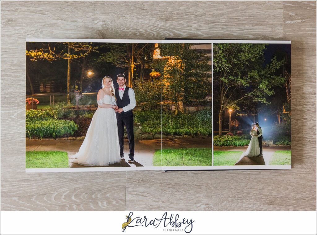 Black Luxury Leather Wedding Album Irwin PA