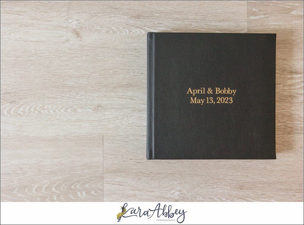 Black Luxury Leather Wedding Album Irwin PA