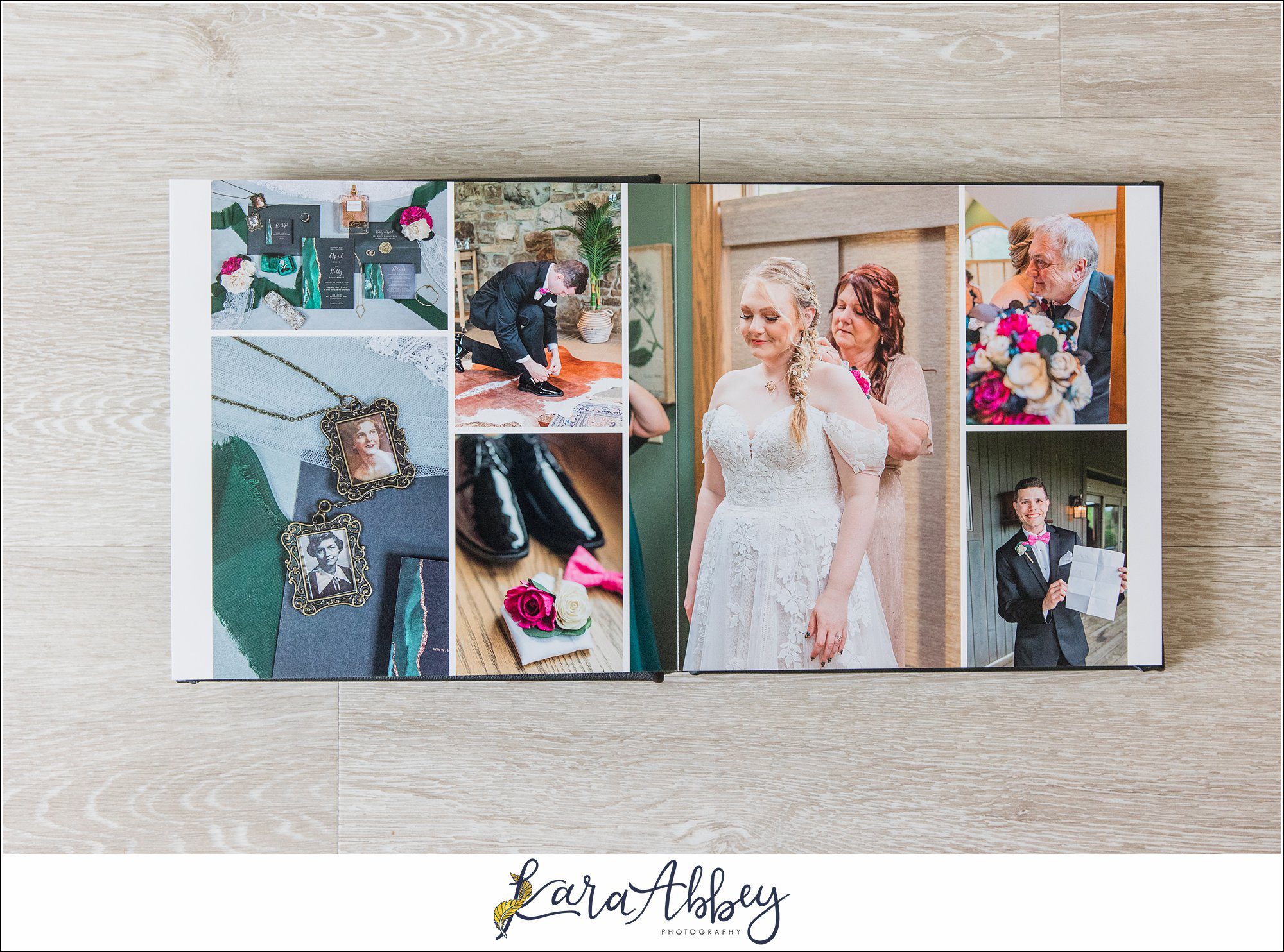Black Luxury Leather Wedding Album Irwin PA