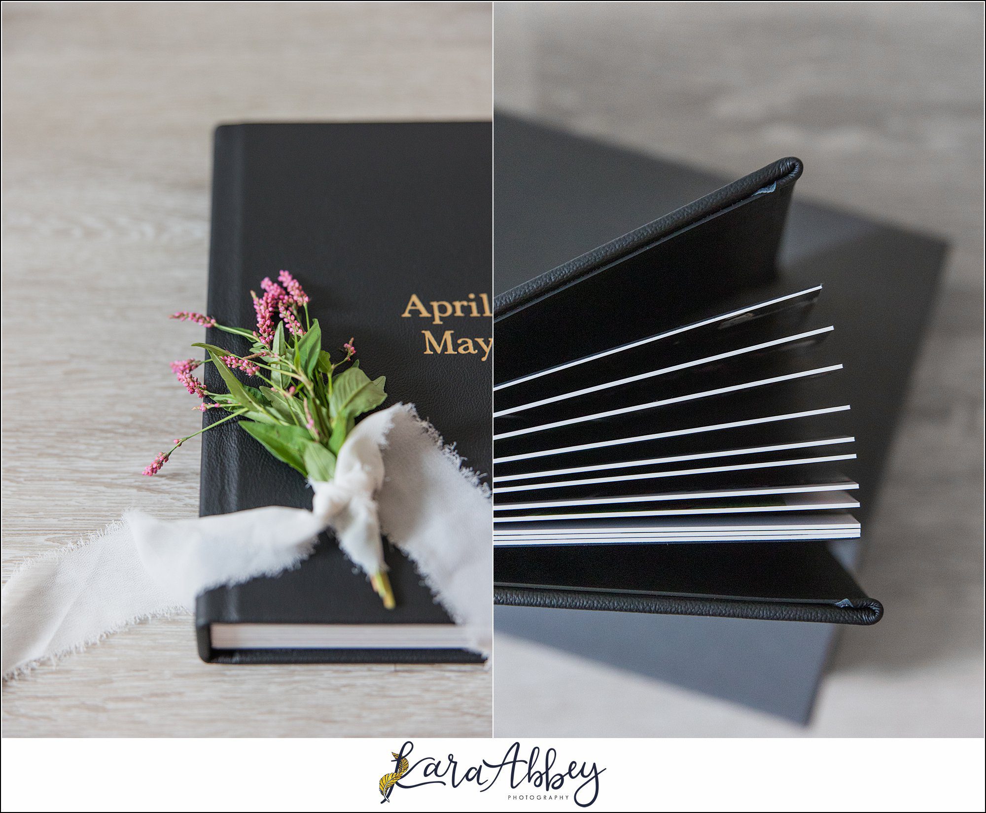 Black Luxury Leather Wedding Album Irwin PA