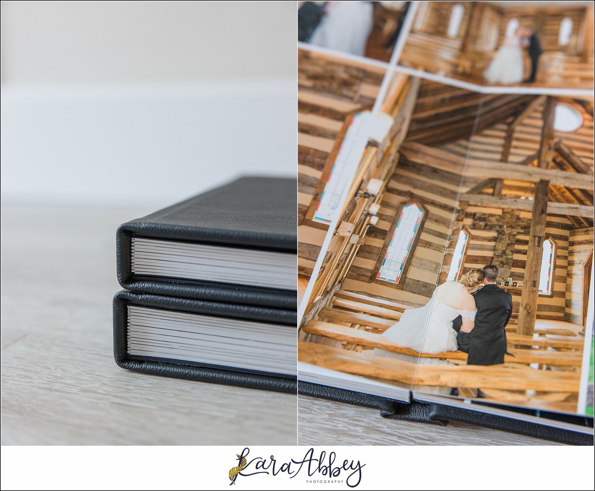 Black Luxury Leather Wedding Album Irwin PA