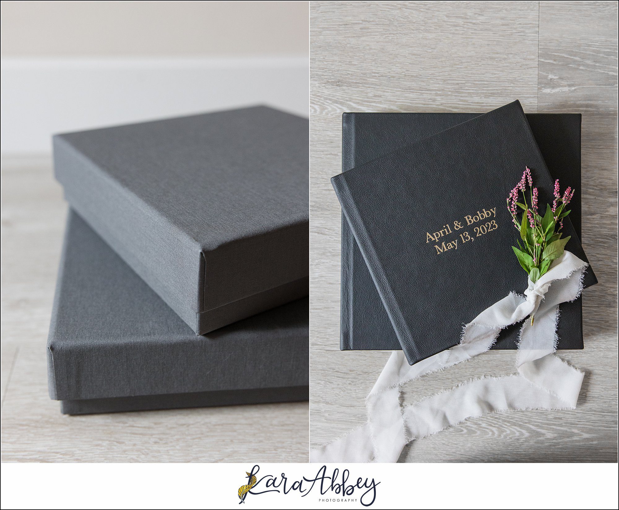Black Luxury Leather Wedding Album Irwin PA