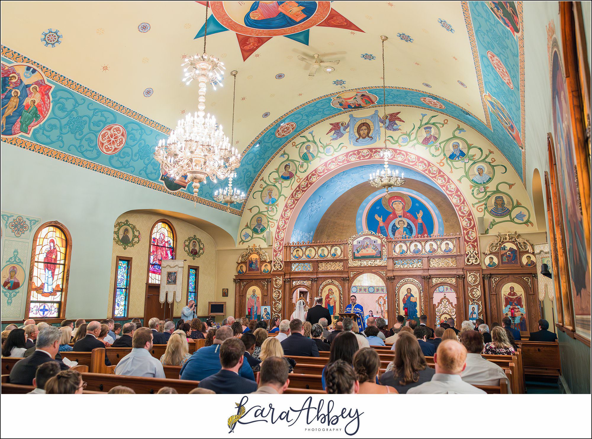 Summer Wedding at St. Mary's Byzantine Catholic Church and The Dome in Latrobe, PA