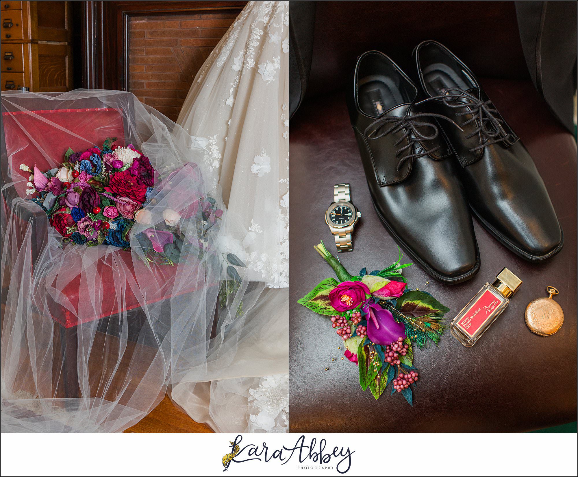 Jewel Tone Fall Wedding at Soldiers and Sailors Memorial Hall in Pittsburgh, PA