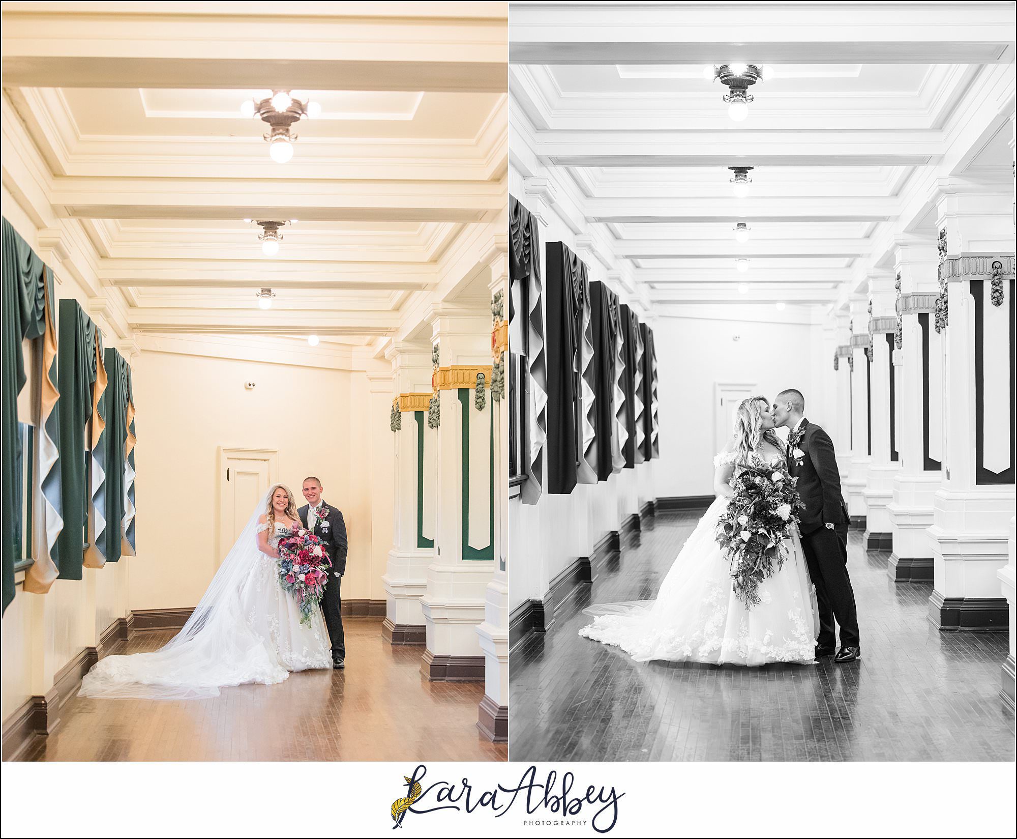 Jewel Tone Fall Wedding at Soldiers and Sailors Memorial Hall in Pittsburgh, PA