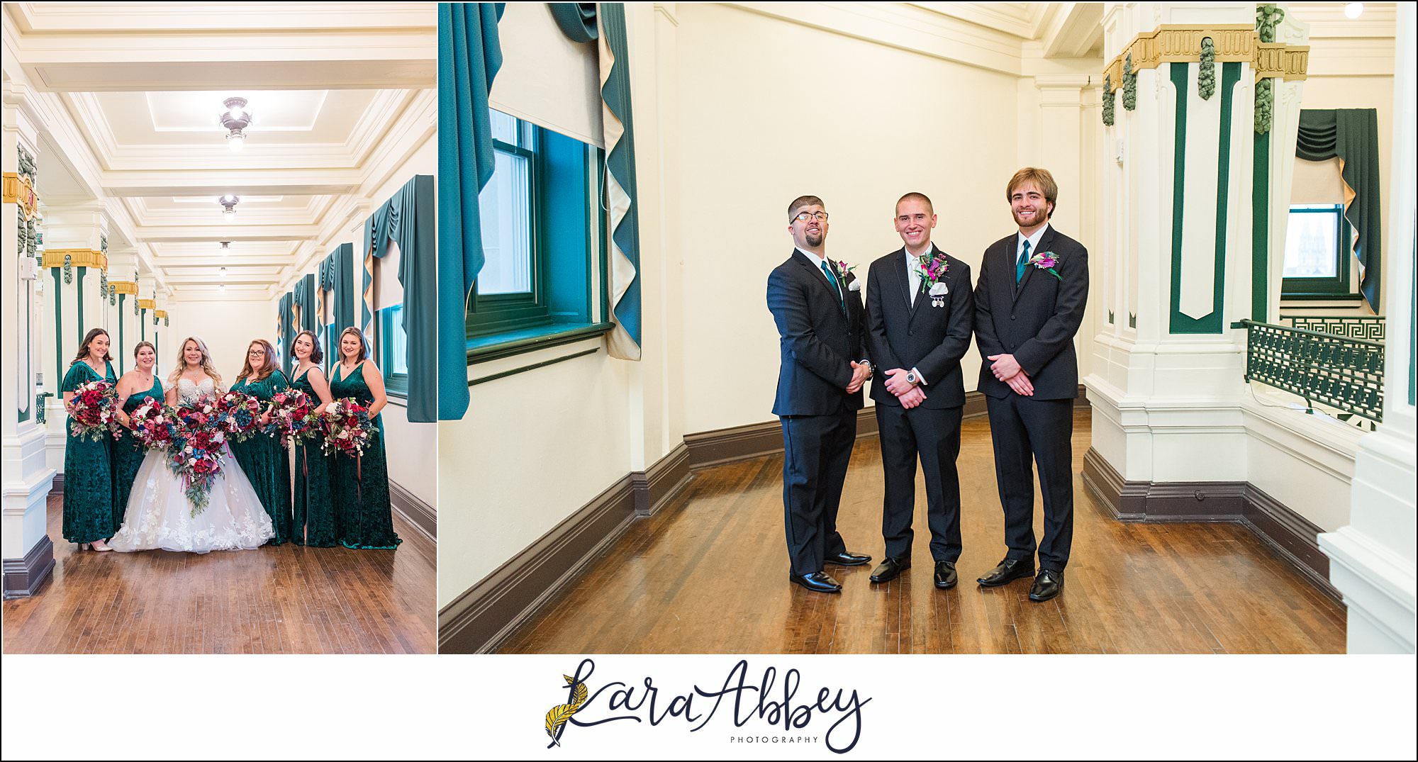 Jewel Tone Fall Wedding at Soldiers and Sailors Memorial Hall in Pittsburgh, PA