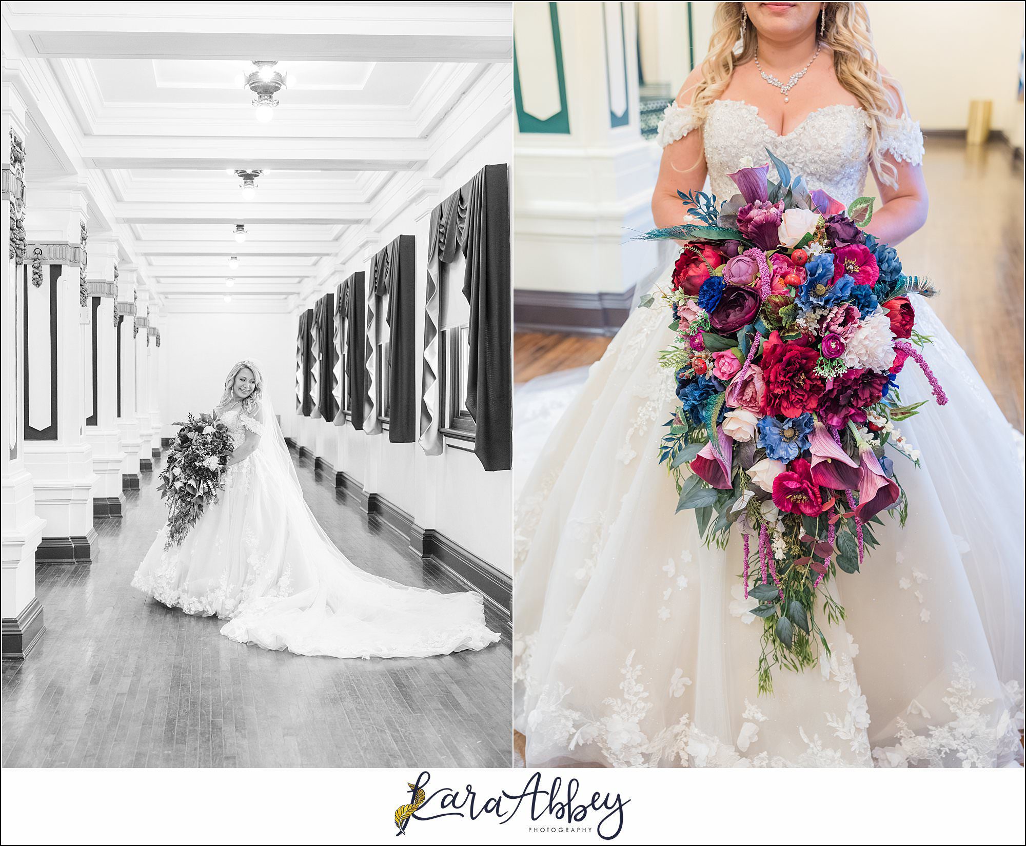 Jewel Tone Fall Wedding at Soldiers and Sailors Memorial Hall in Pittsburgh, PA