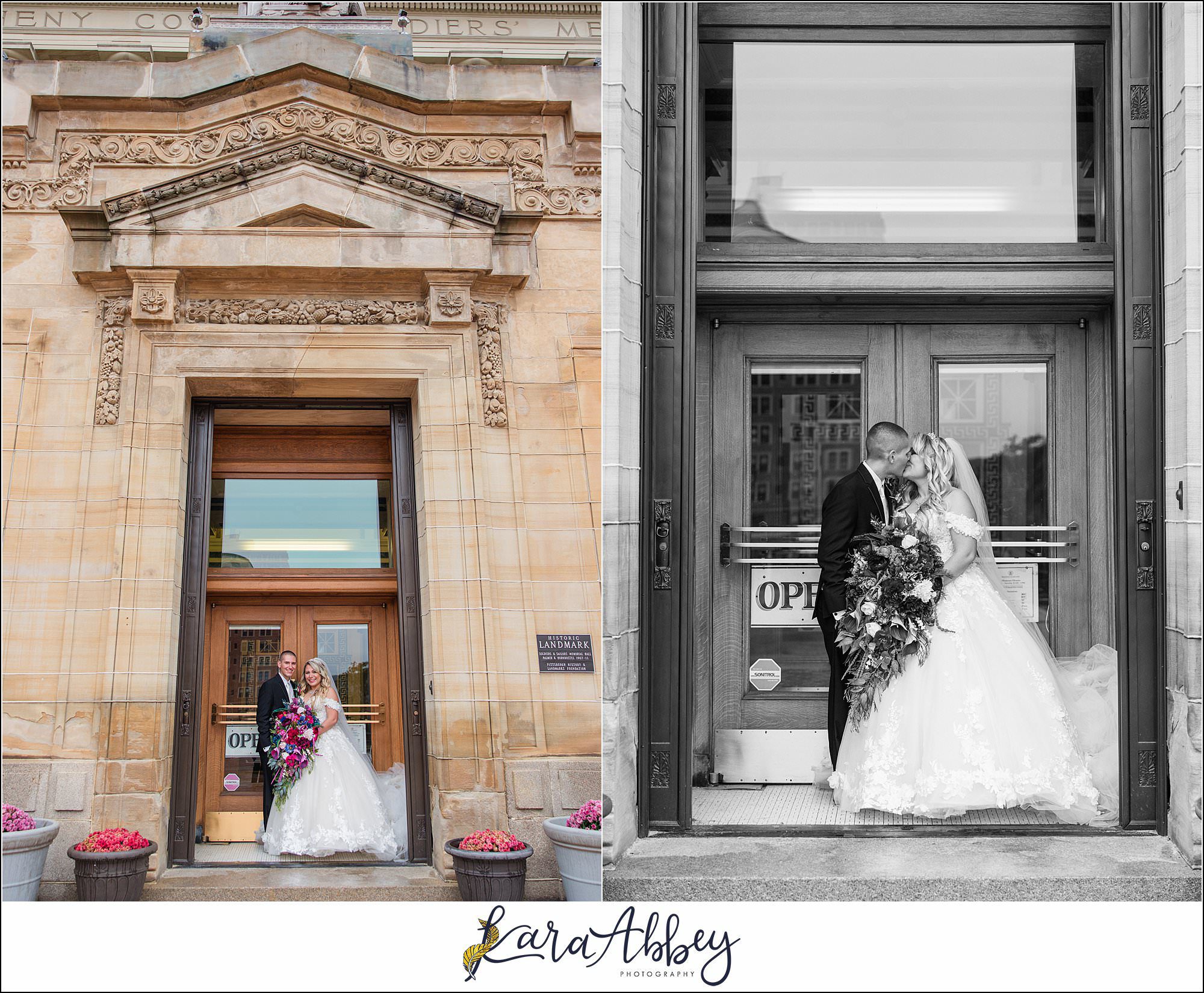 Jewel Tone Fall Wedding at Soldiers and Sailors Memorial Hall in Pittsburgh, PA