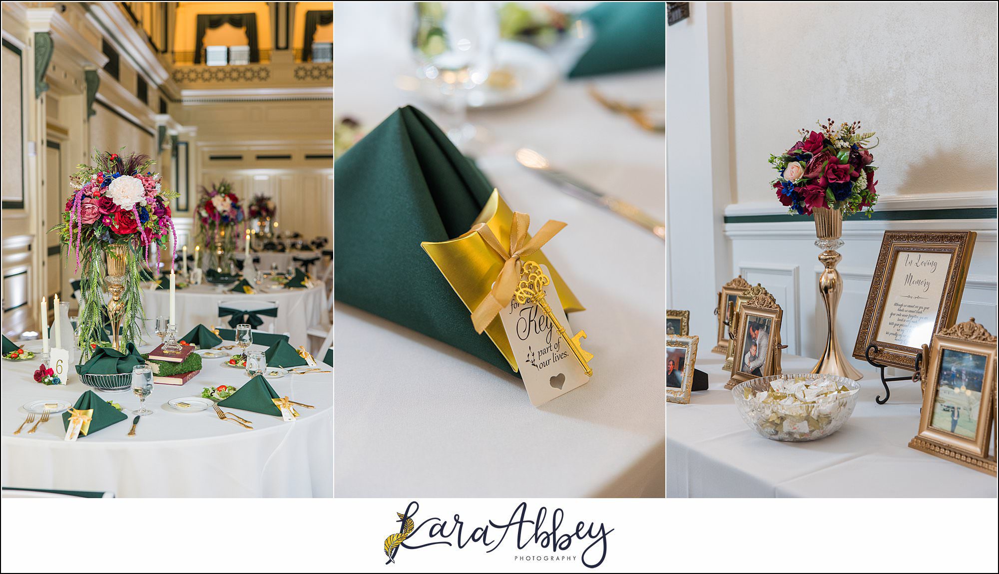 Jewel Tone Fall Wedding at Soldiers and Sailors Memorial Hall in Pittsburgh, PA