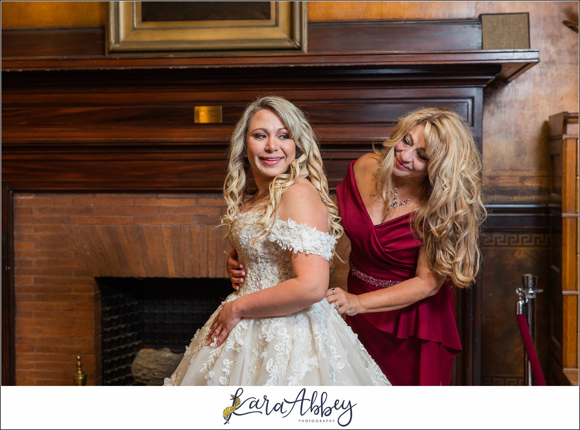 Jewel Tone Fall Wedding at Soldiers and Sailors Memorial Hall in Pittsburgh, PA