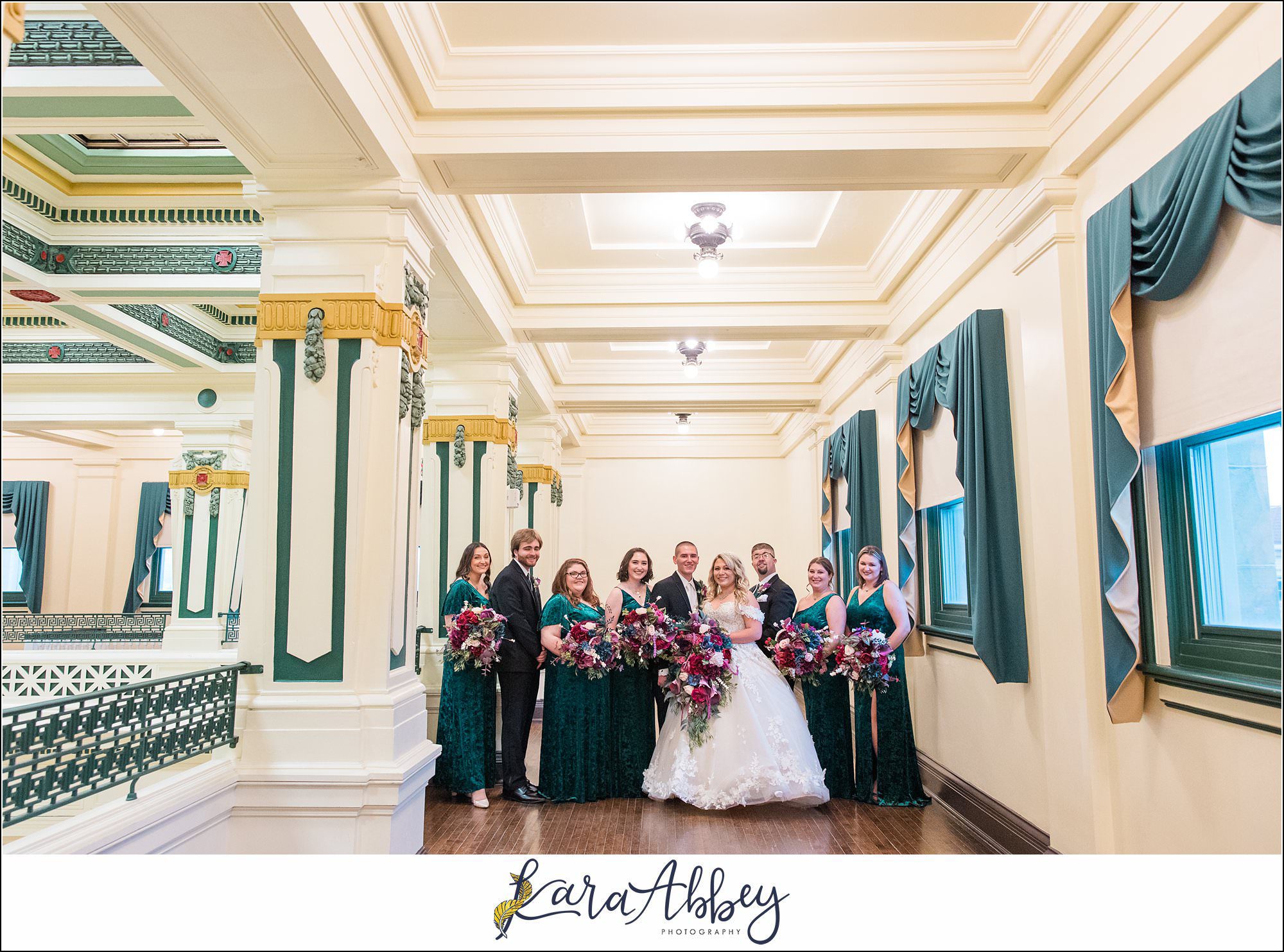 Jewel Tone Fall Wedding at Soldiers and Sailors Memorial Hall in Pittsburgh, PA