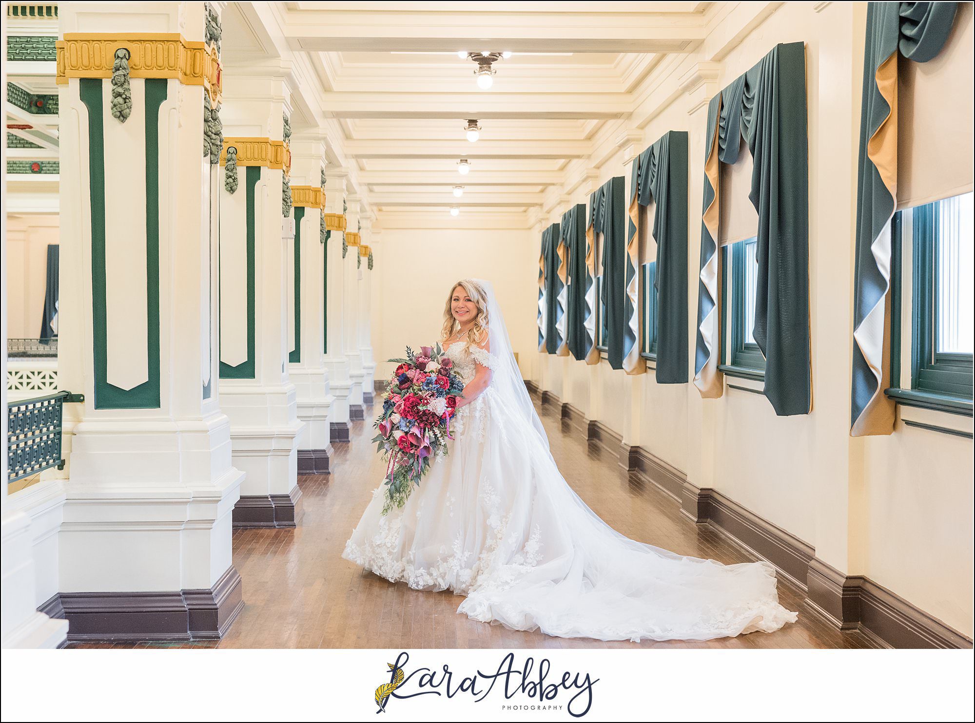 Jewel Tone Fall Wedding at Soldiers and Sailors Memorial Hall in Pittsburgh, PA