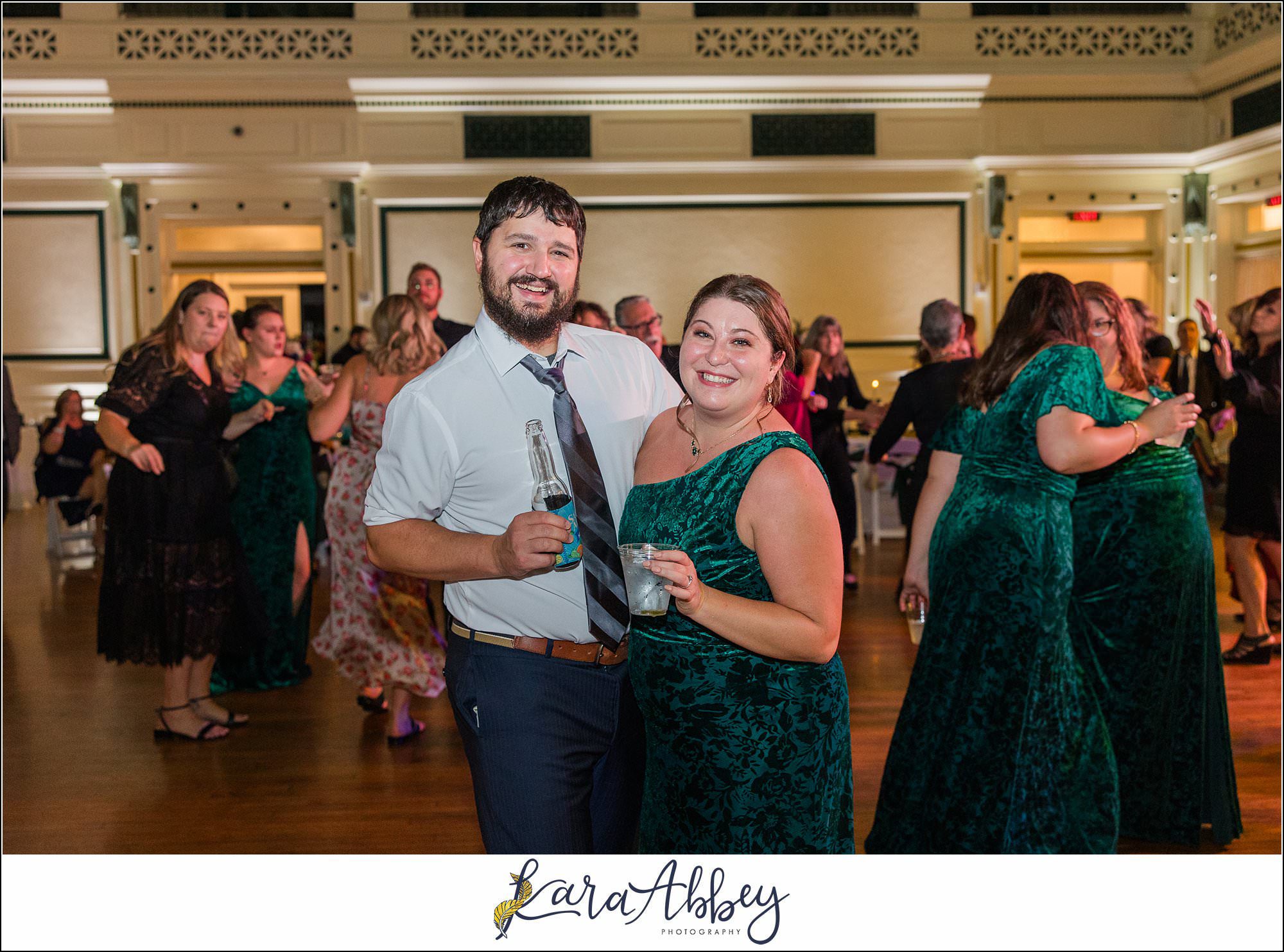 Jewel Tone Fall Wedding at Soldiers and Sailors Memorial Hall in Pittsburgh, PA