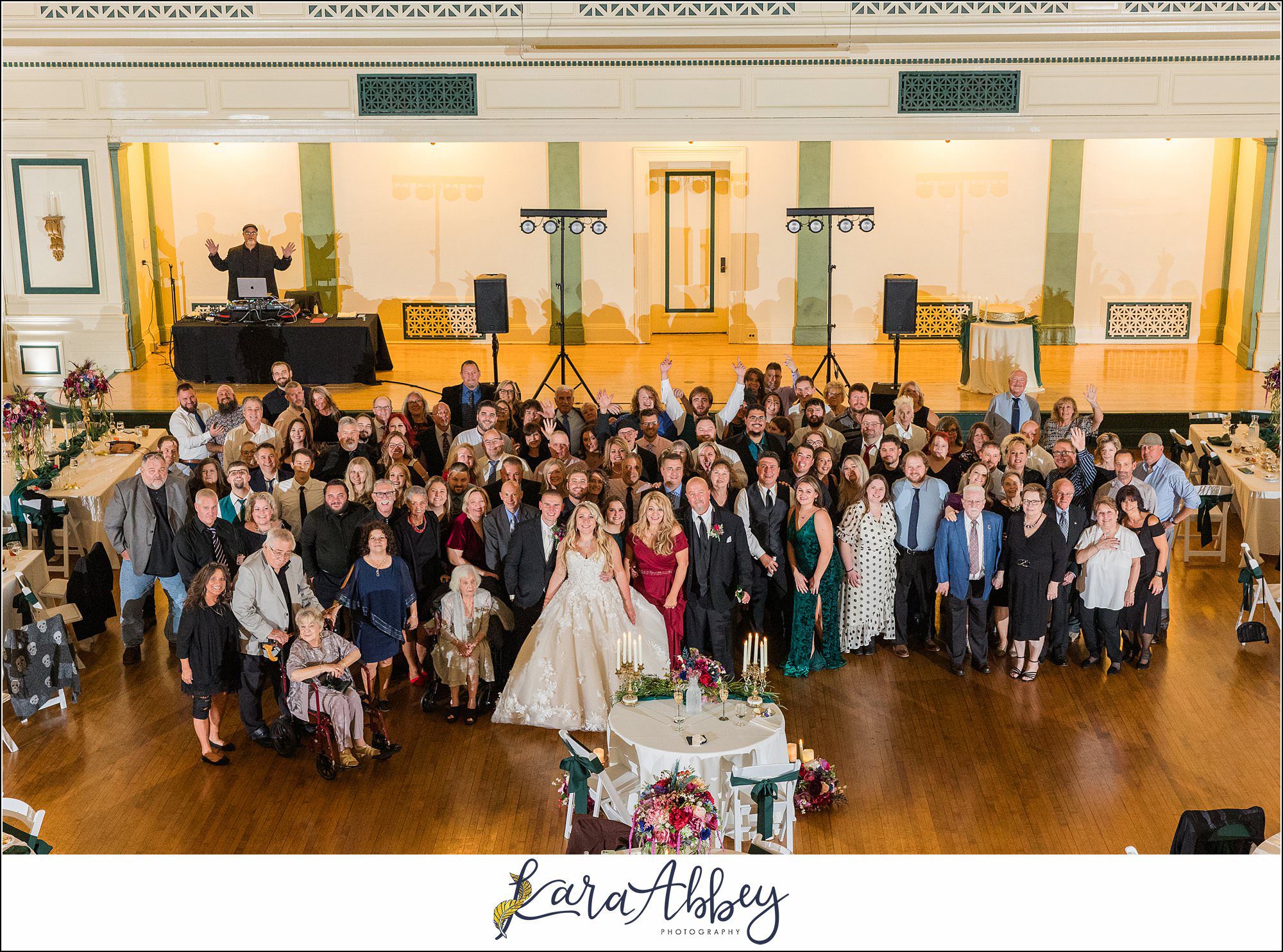 Jewel Tone Fall Wedding at Soldiers and Sailors Memorial Hall in Pittsburgh, PA