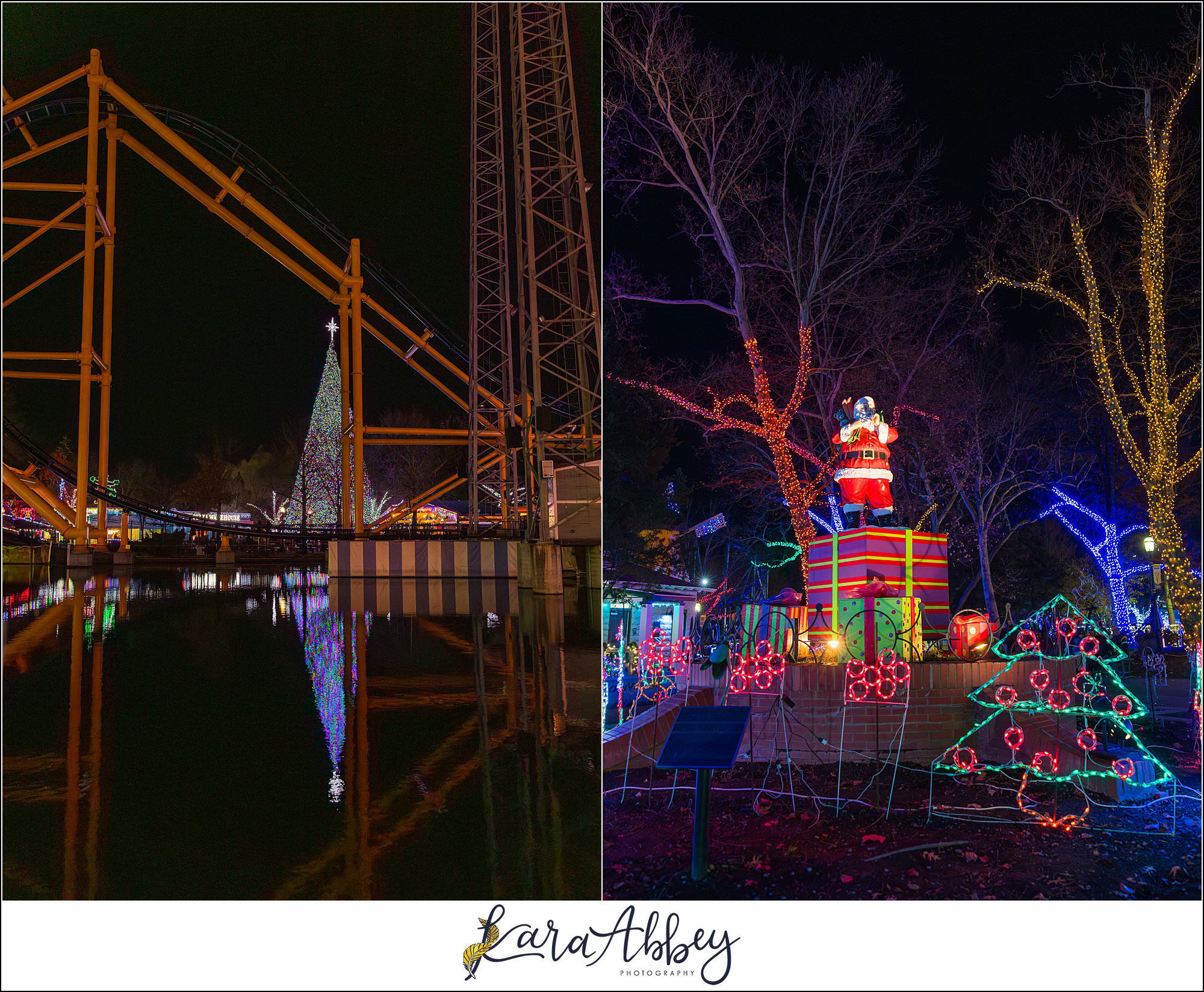 Holiday Lights at Kennywood Park The Adventuring Abbeys Family VLOG