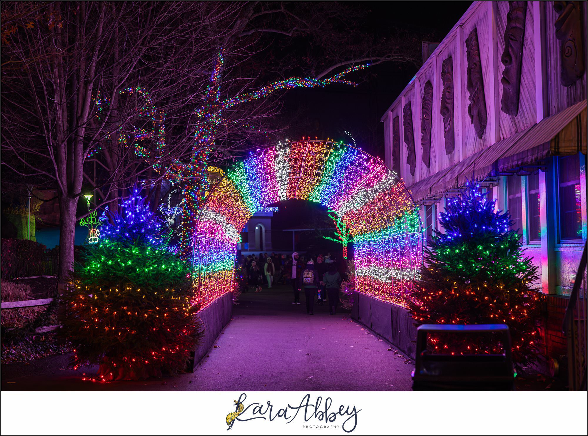 Holiday Lights at Kennywood Park The Adventuring Abbeys Family VLOG