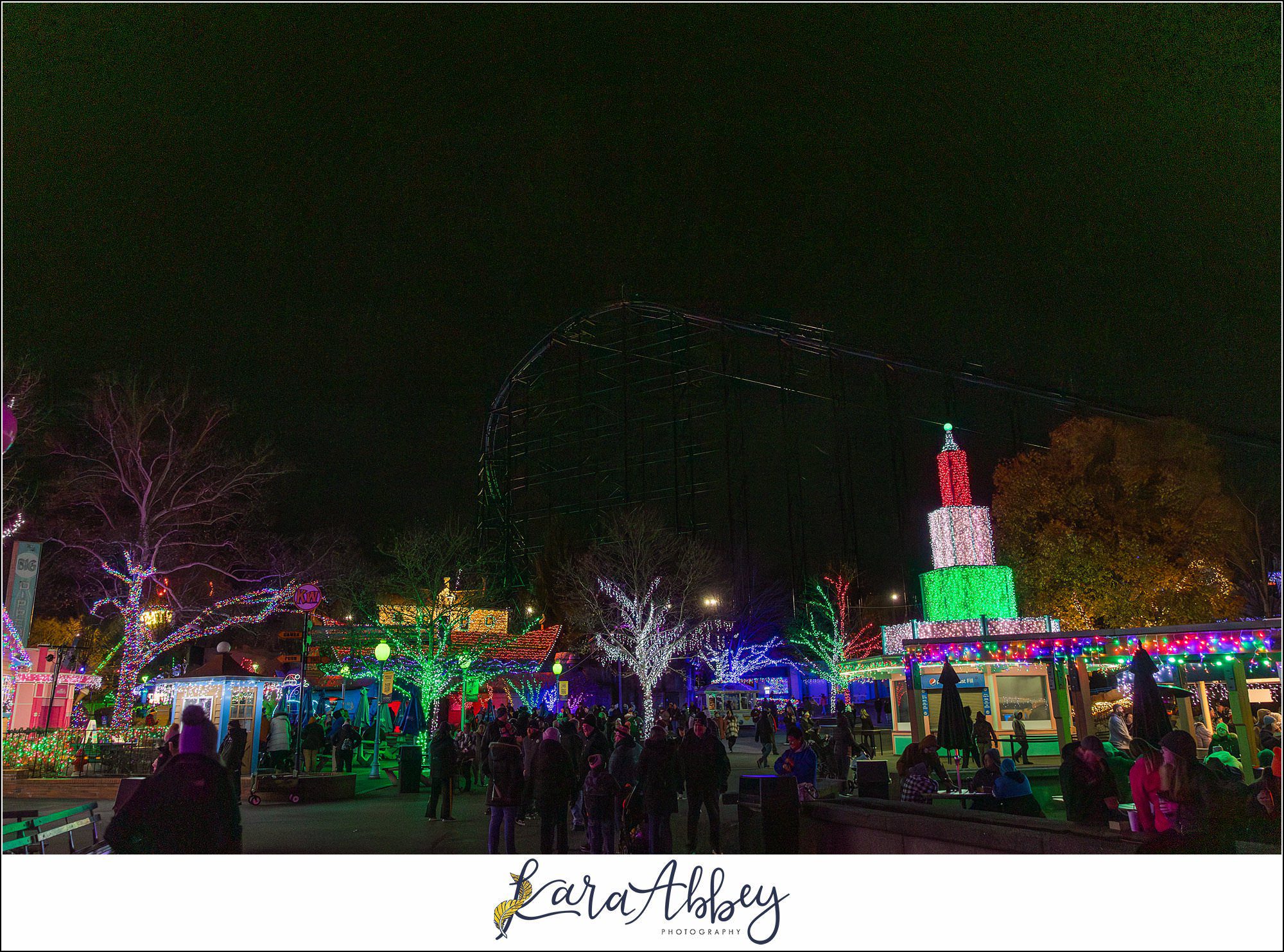 Holiday Lights at Kennywood Park The Adventuring Abbeys Family VLOG