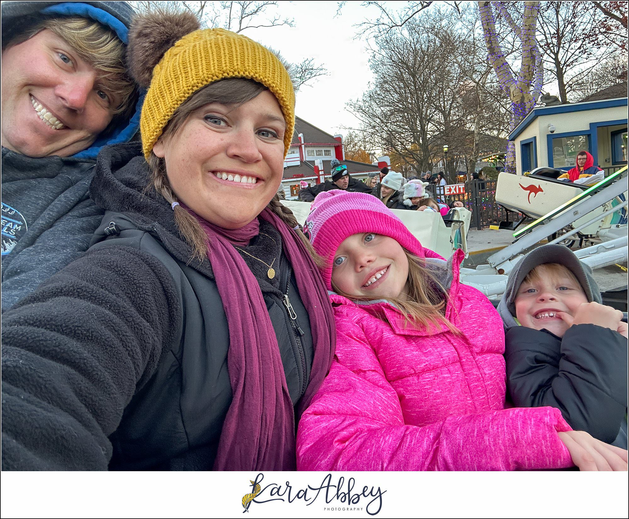 Holiday Lights at Kennywood Park The Adventuring Abbeys Family VLOG