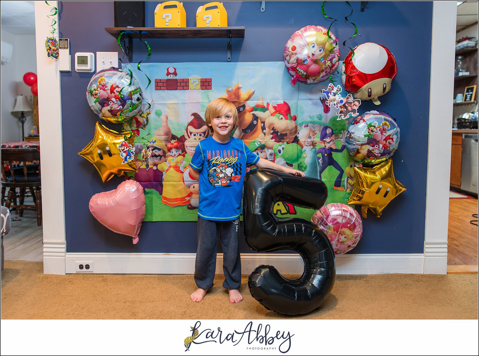 Happy 5th Birthday Leander Mario and Princess Peach Birthday Party