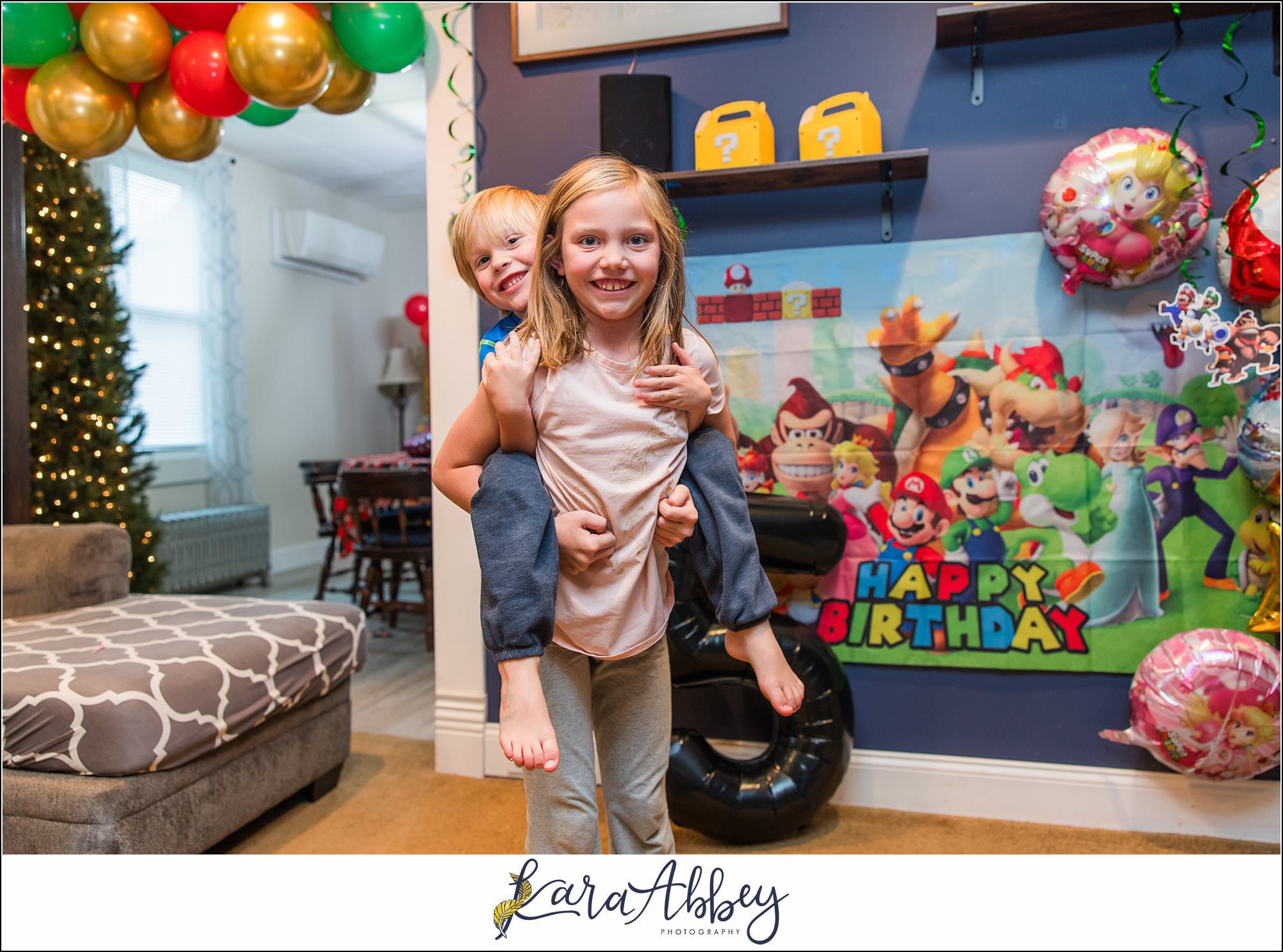 Happy 5th Birthday Leander Mario and Princess Peach Birthday Party
