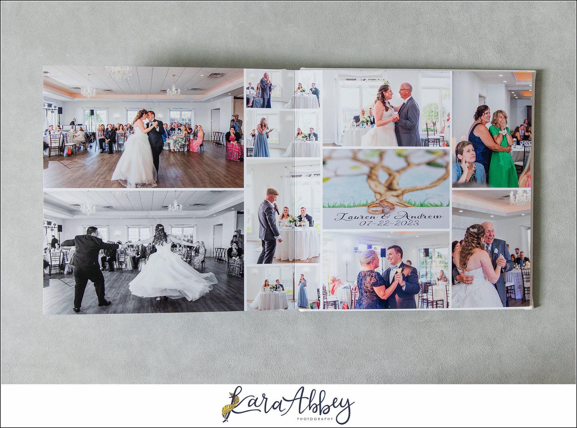 White Leather Luxury Wedding Album St. Paul Cathedral in Pittsburgh PA