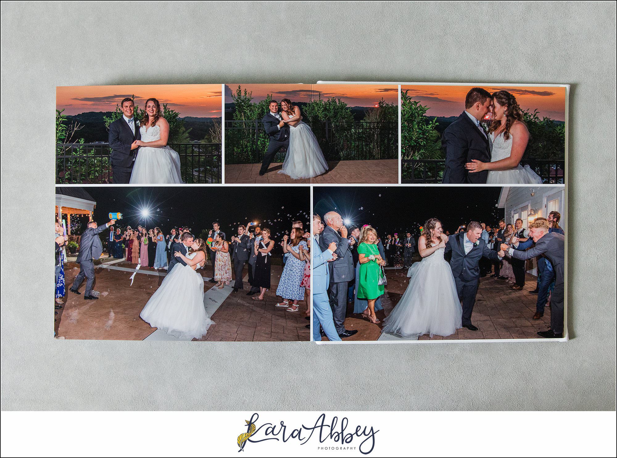 White Leather Luxury Wedding Album St. Paul Cathedral in Pittsburgh PA