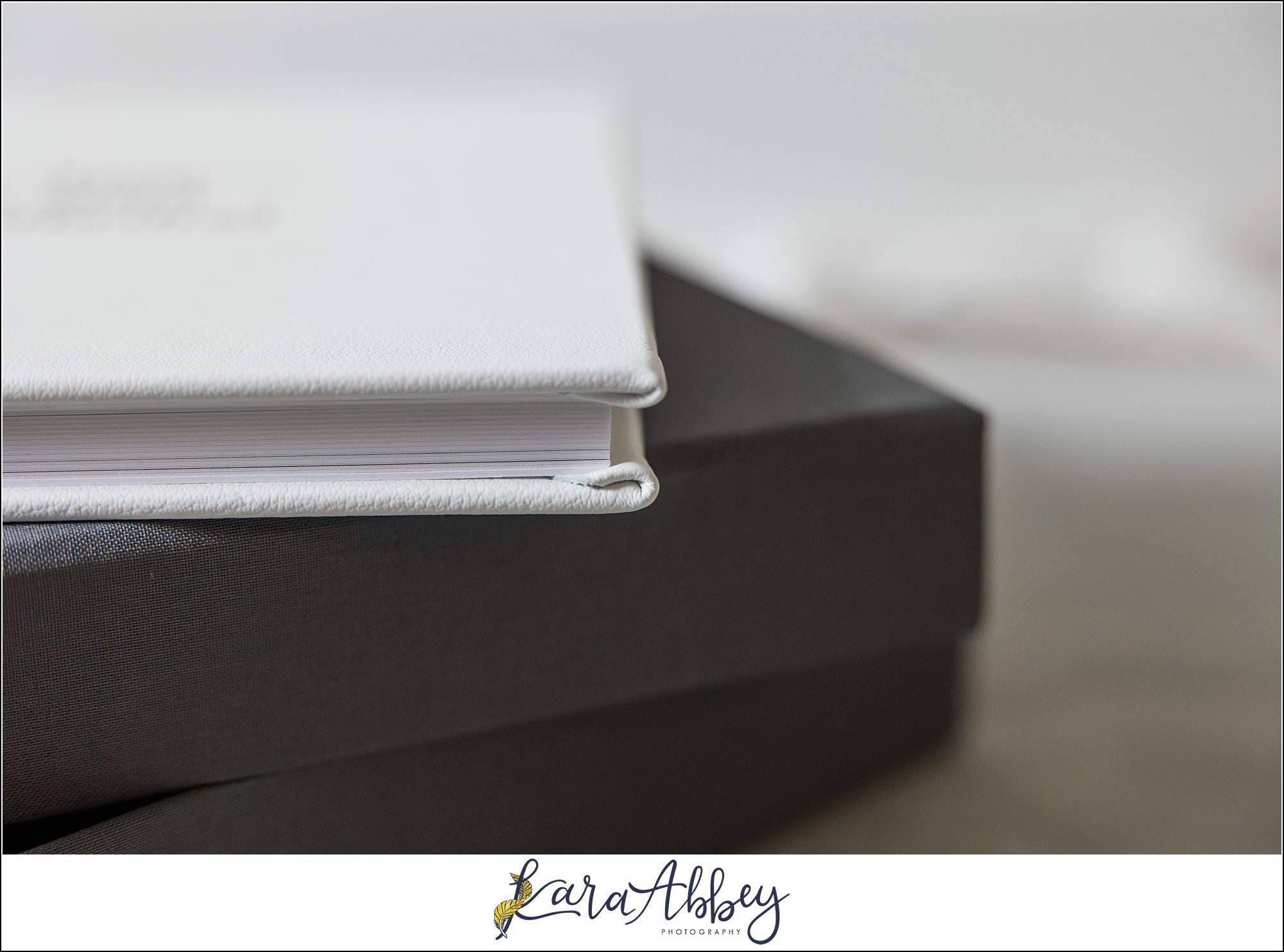 White Leather Luxury Wedding Album St. Paul Cathedral in Pittsburgh PA