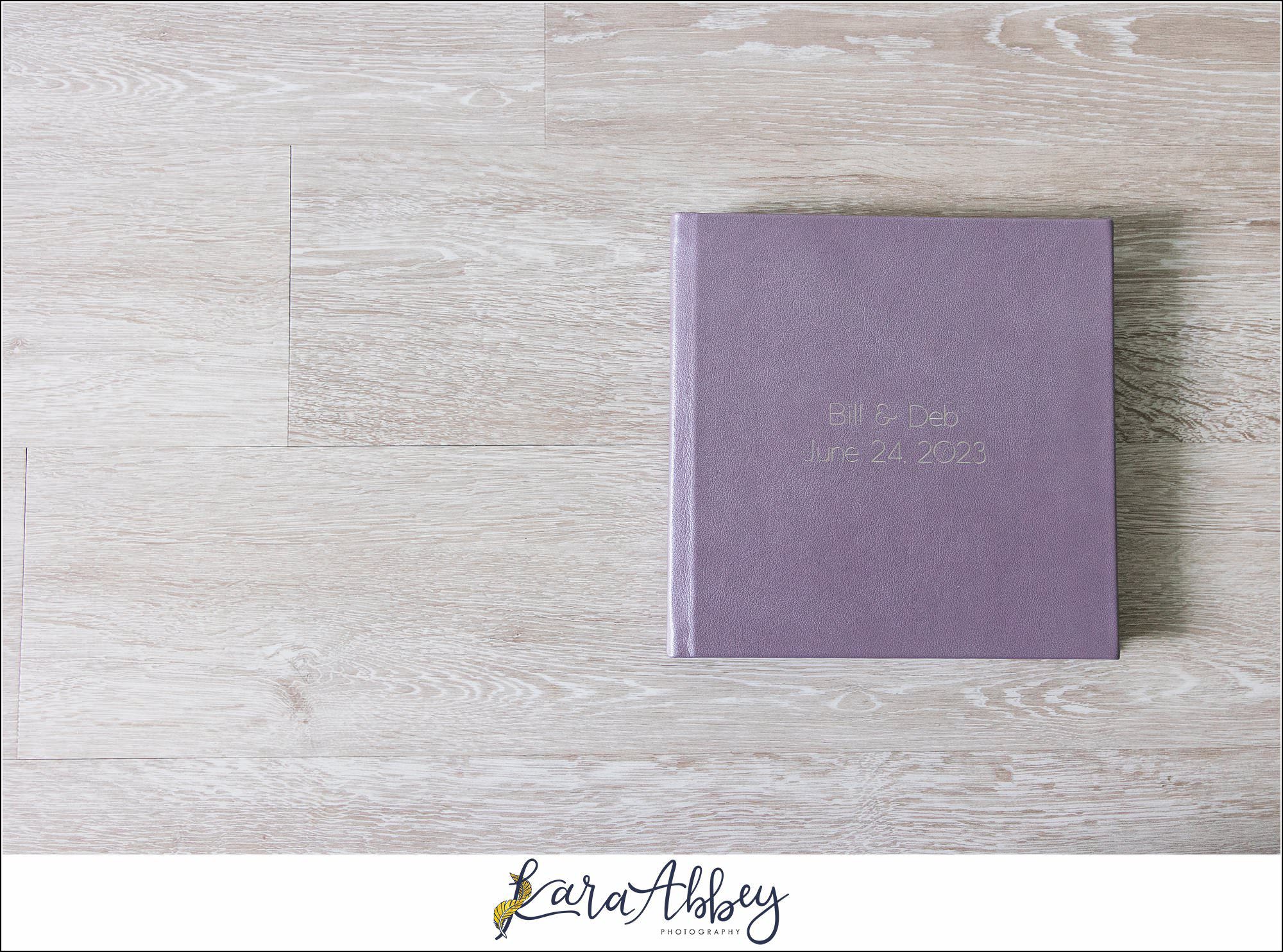 Deb And Bills Amethyst Luxury Leather Wedding Album