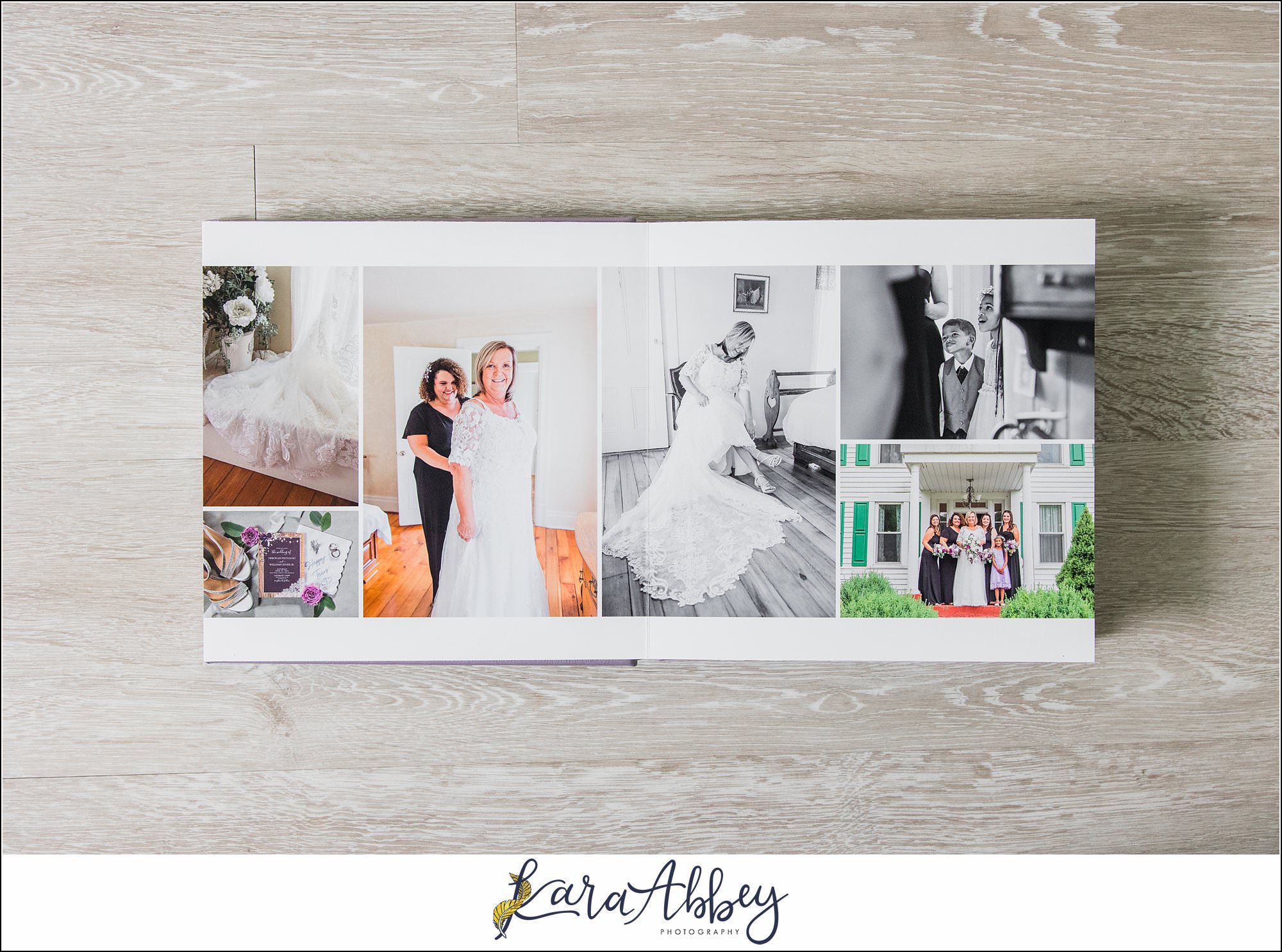 Deb And Bills Amethyst Luxury Leather Wedding Album