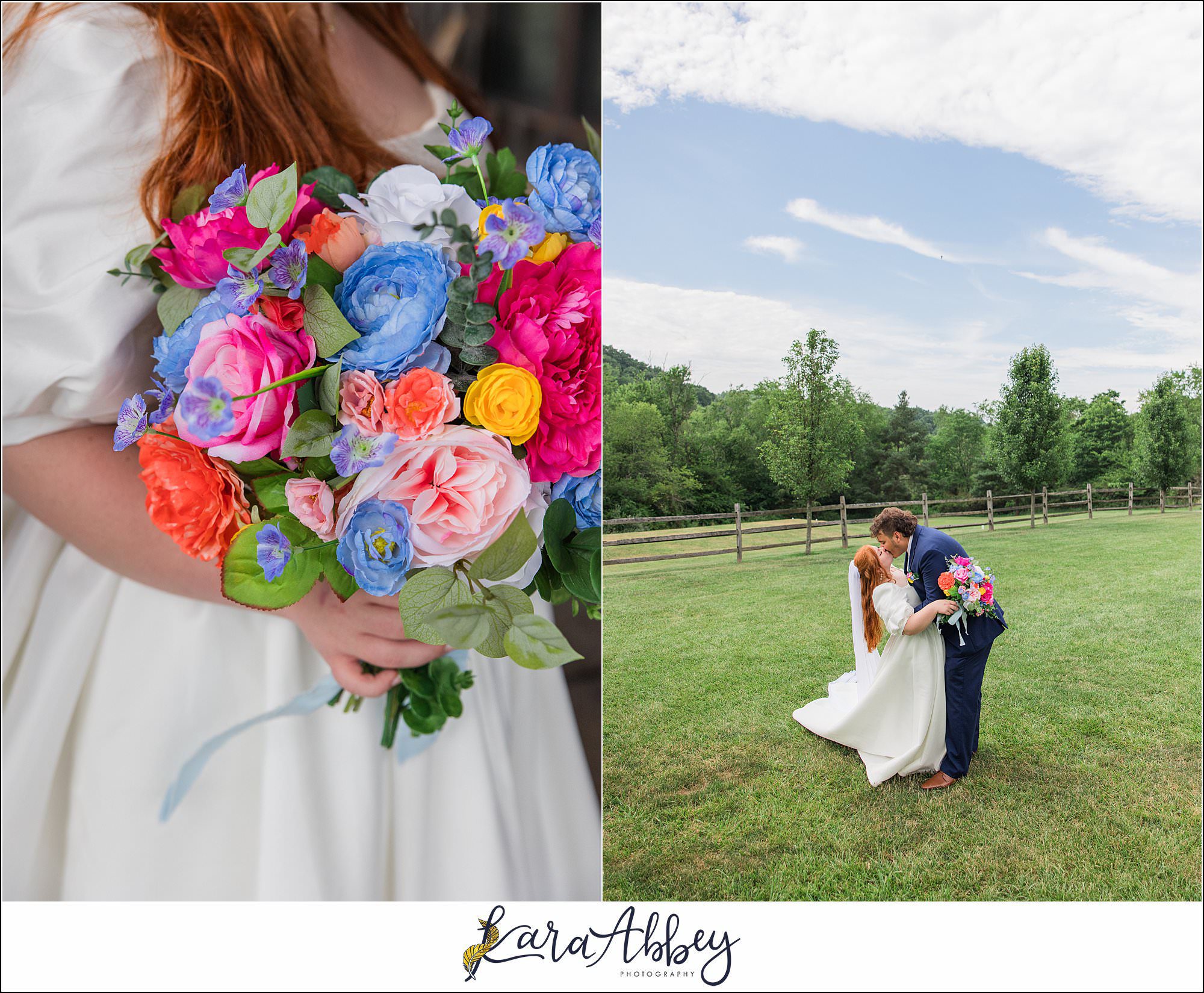 Colorful Summer Wedding at Fairman Family Farms in Shelocta, PA