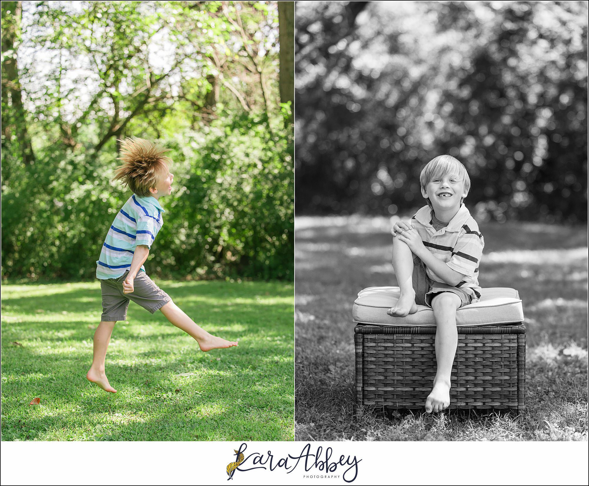 Summer Backyard Half Birthday Portraits in Irwin PA