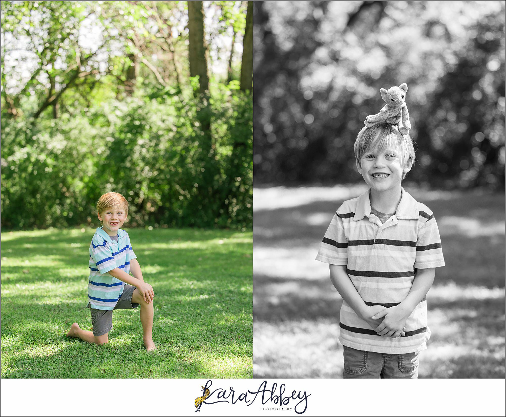 Summer Backyard Half Birthday Portraits in Irwin PA