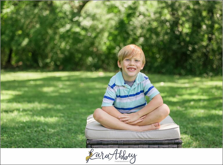 Summer Backyard Half Birthday Portraits in Irwin PA