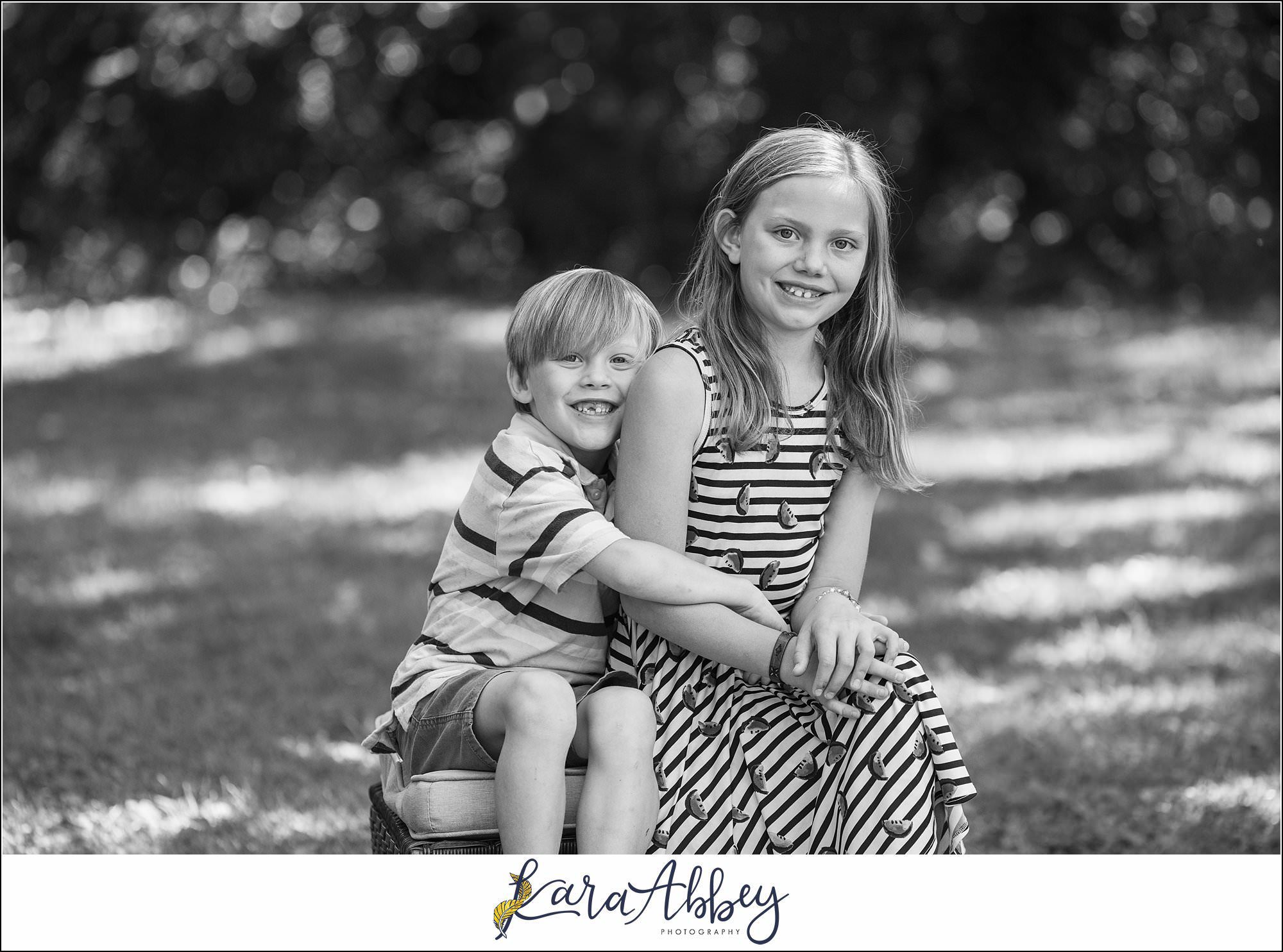 Summer Backyard Half Birthday Portraits in Irwin PA