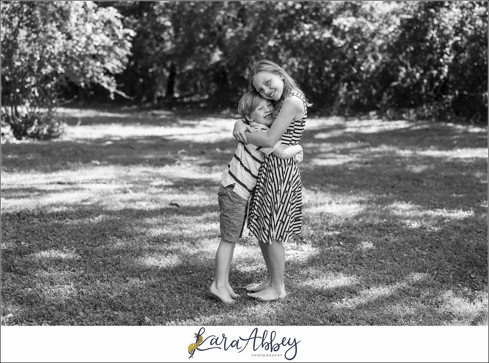 Summer Backyard Half Birthday Portraits in Irwin PA