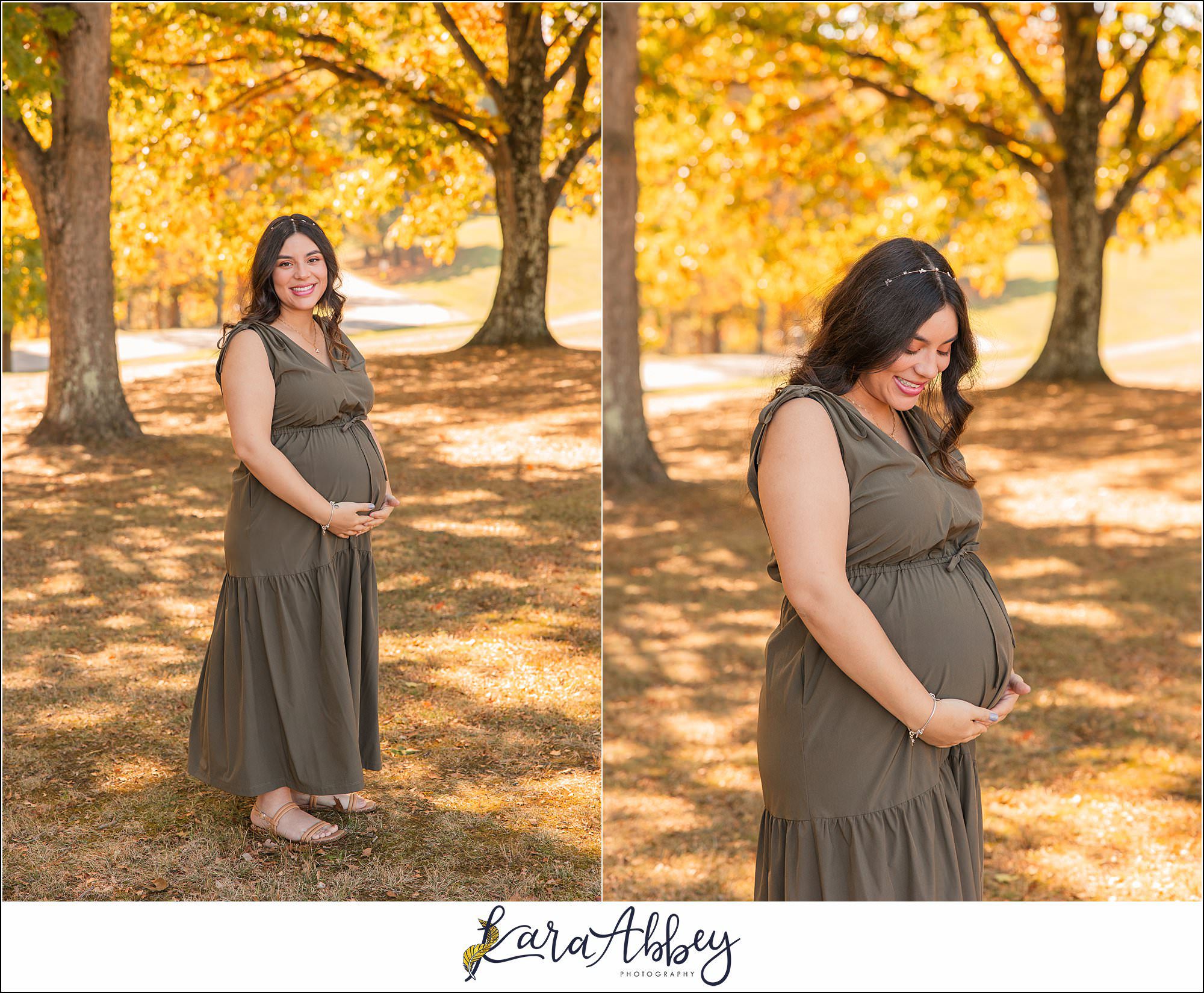 Fall Maternity Portraits at White Oak Park in Irwin, PA