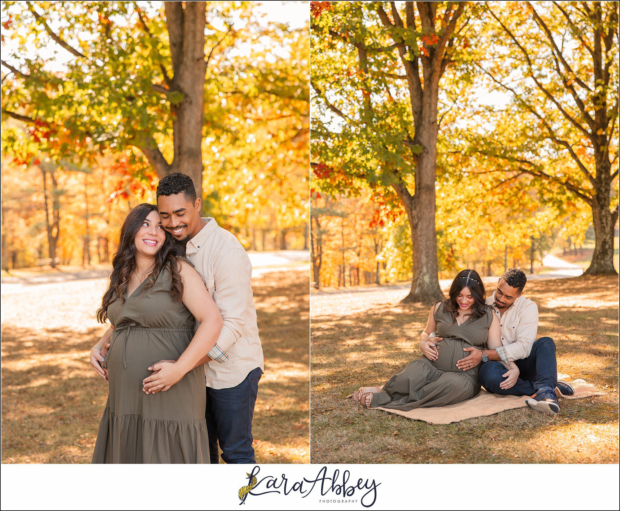 Fall Maternity Portraits at White Oak Park in Irwin, PA