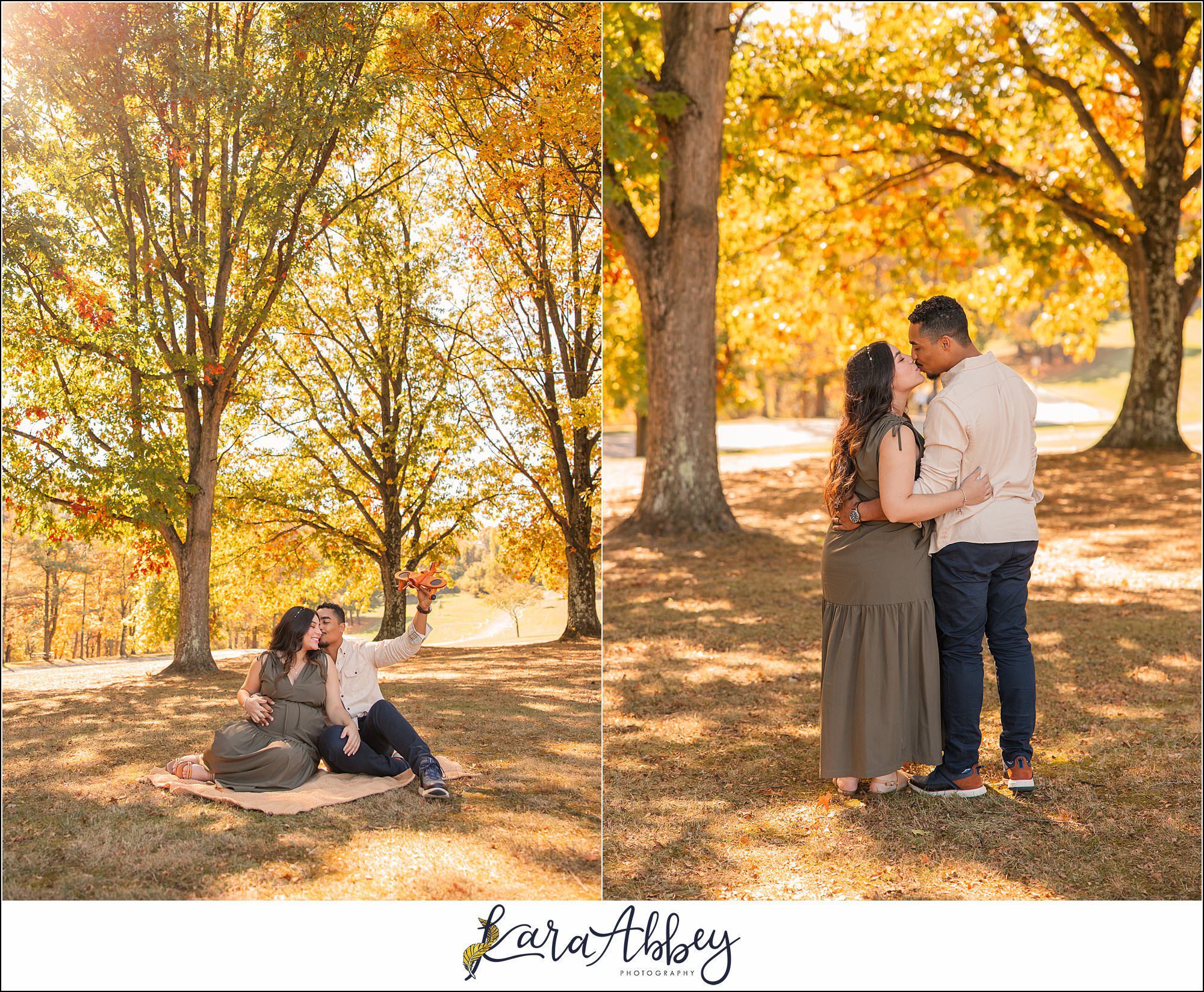 Fall Maternity Portraits at White Oak Park in Irwin, PA