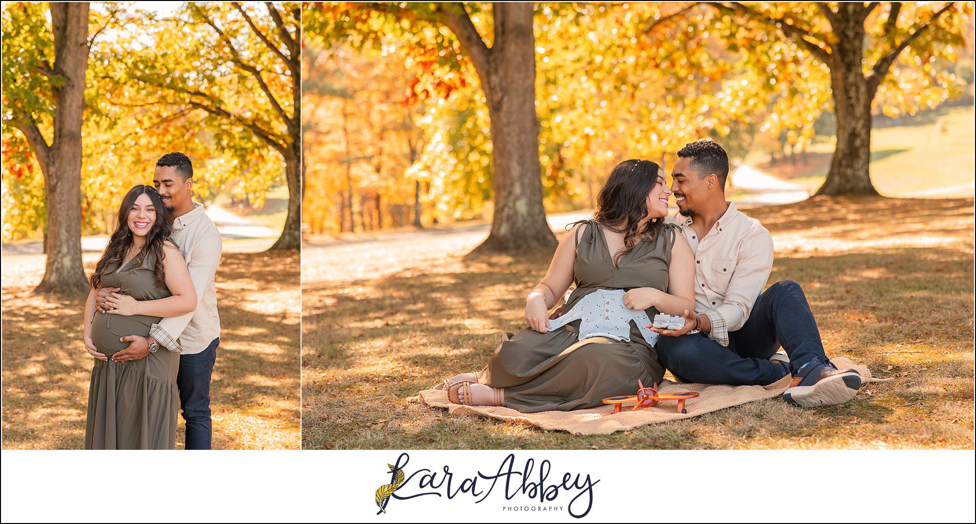 Fall Maternity Portraits at White Oak Park in Irwin, PA