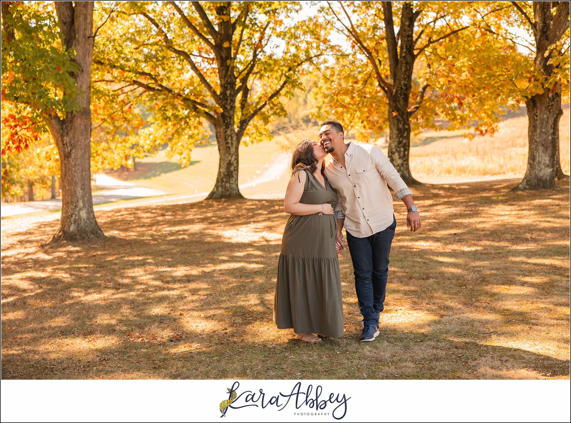 Fall Maternity Portraits at White Oak Park in Irwin, PA