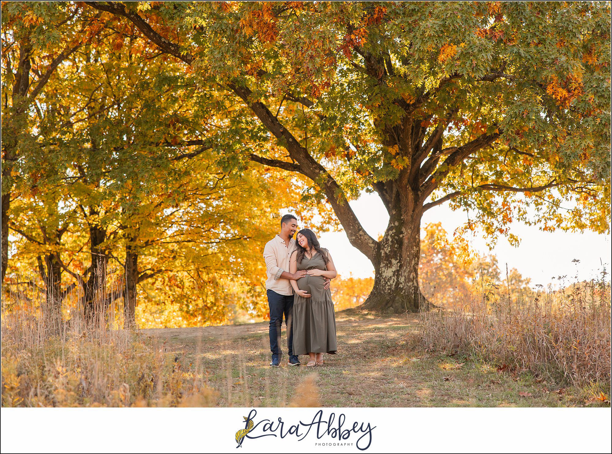 Fall Maternity Portraits at White Oak Park in Irwin, PA