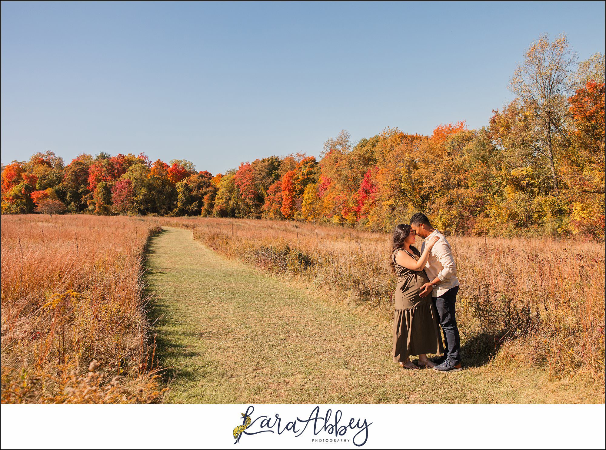 Fall Maternity Portraits at White Oak Park in Irwin, PA