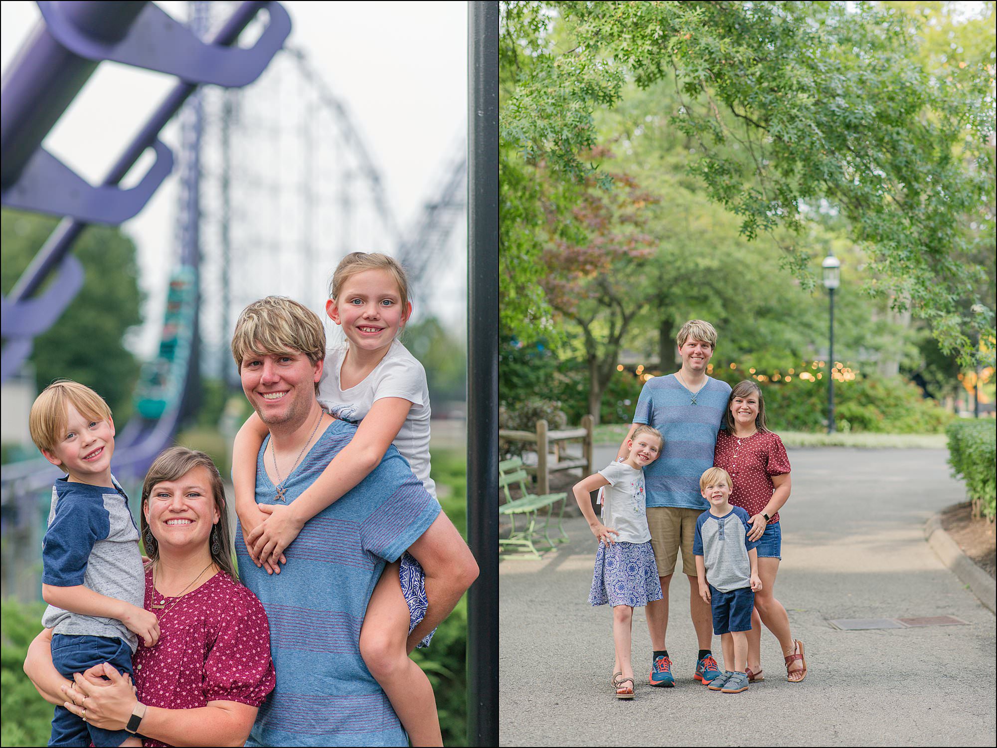 Family Photos at Kennywood Park The Roller Coaster Family XscreamThrills