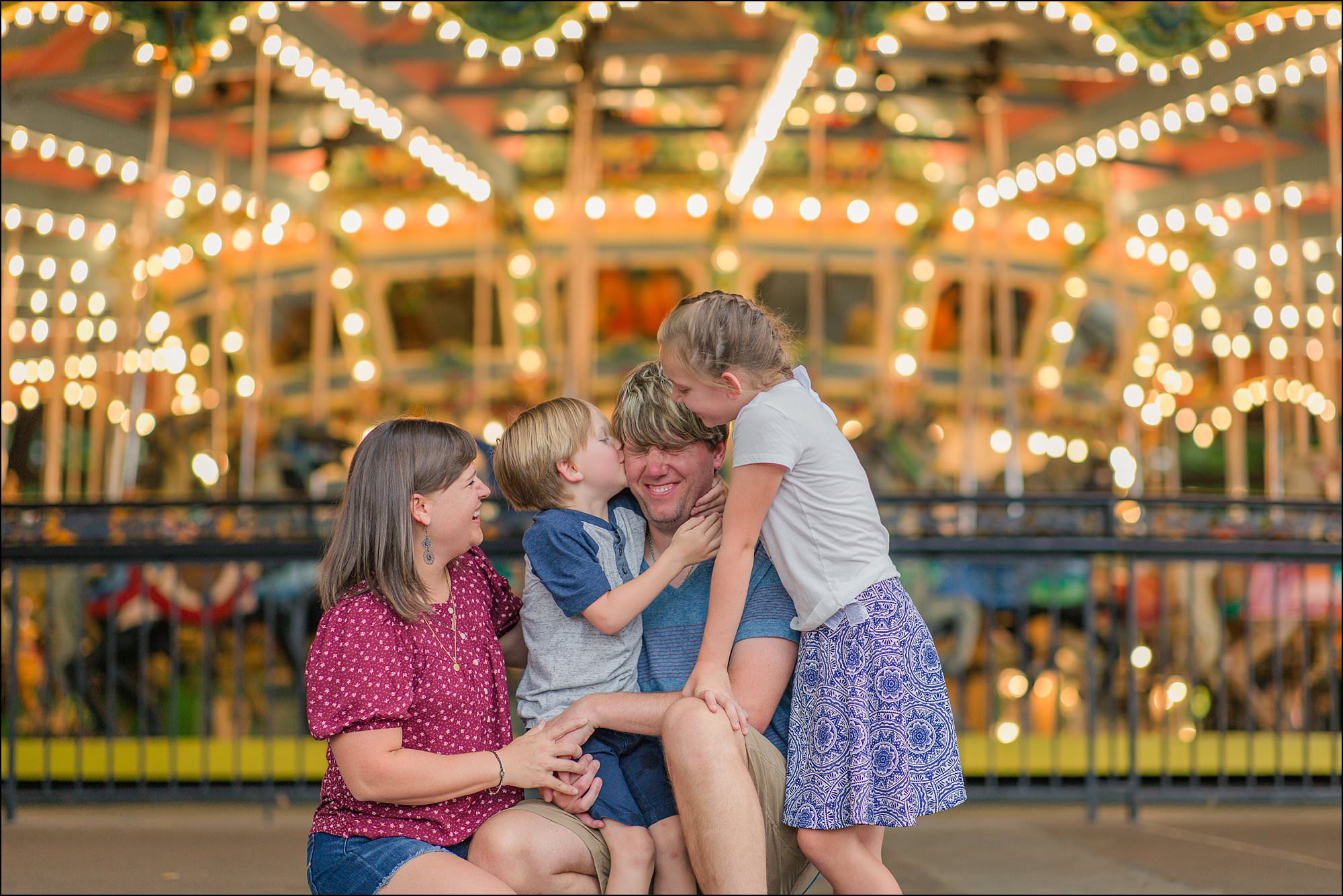 Family Photos at Kennywood Park The Roller Coaster Family XscreamThrills